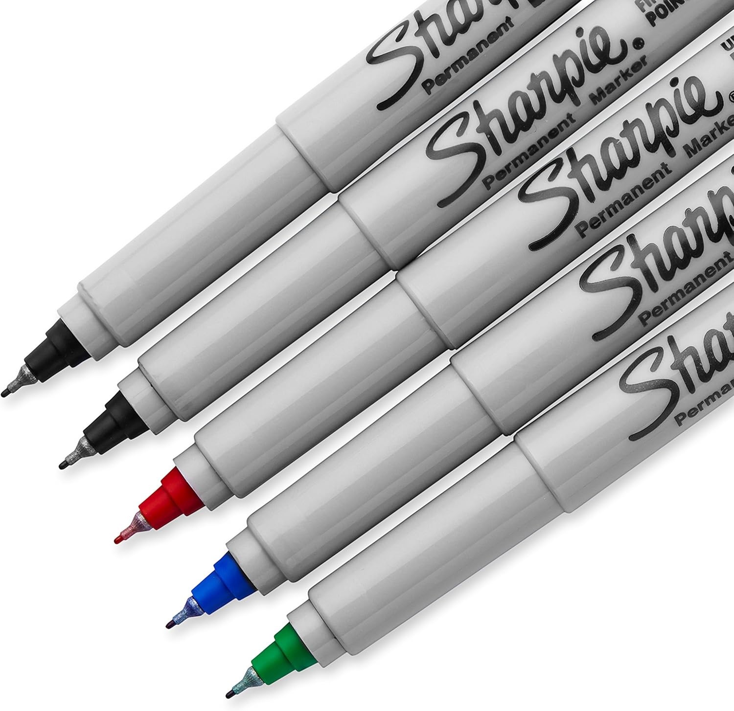 image:imageSharpie 37675PP Permanent Markers Ultra Fine Point Assorted Colors 5 CountSolid