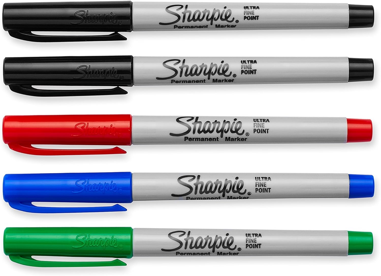 image:imageSharpie 37675PP Permanent Markers Ultra Fine Point Assorted Colors 5 CountSolid