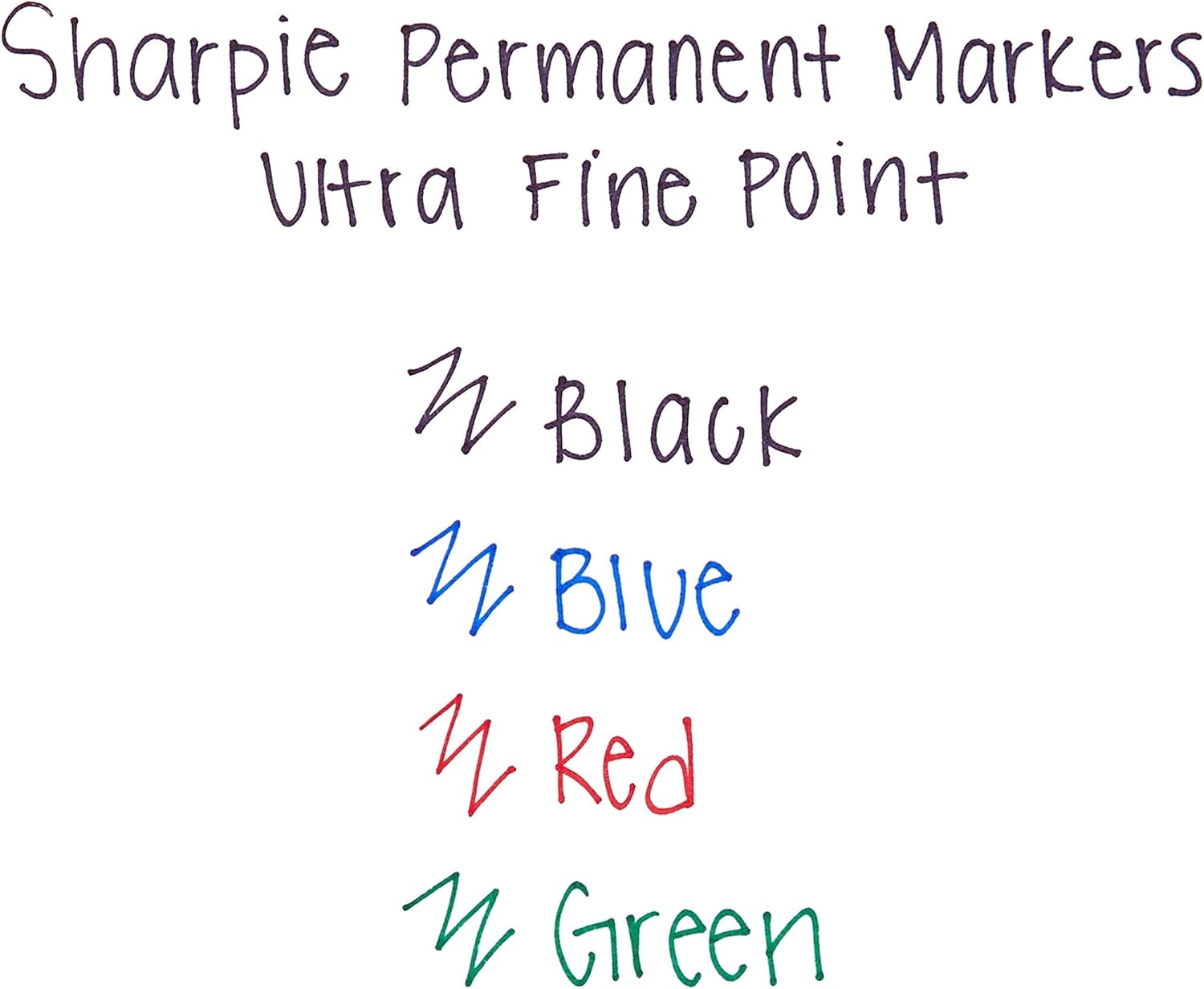 image:imageSharpie 37675PP Permanent Markers Ultra Fine Point Assorted Colors 5 CountSolid