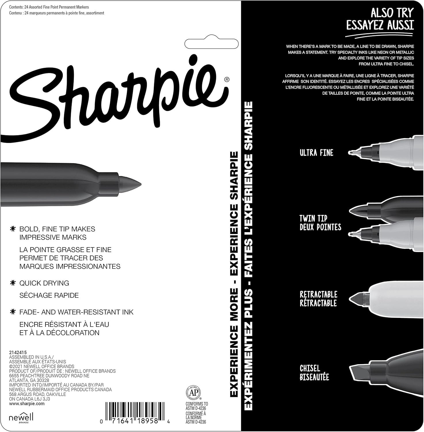 image:imageSharpie Color Burst Permanent Markers Fine Point Assorted 24 Pack 1949557Mystic Gems