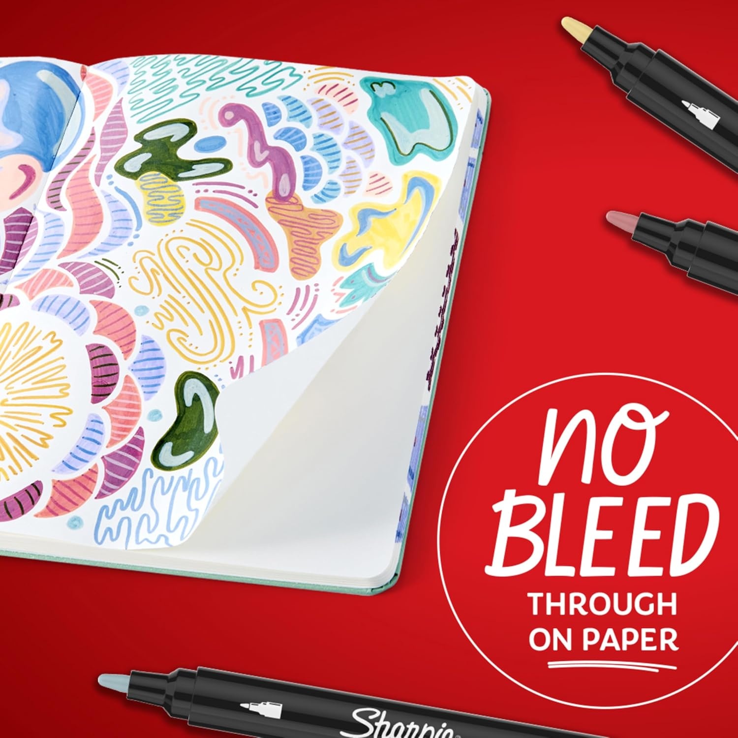 image:imageSharpie Creative Markers Warm Tones WaterBased Acrylic Markers Brush Tip 12 CountWarm Tones