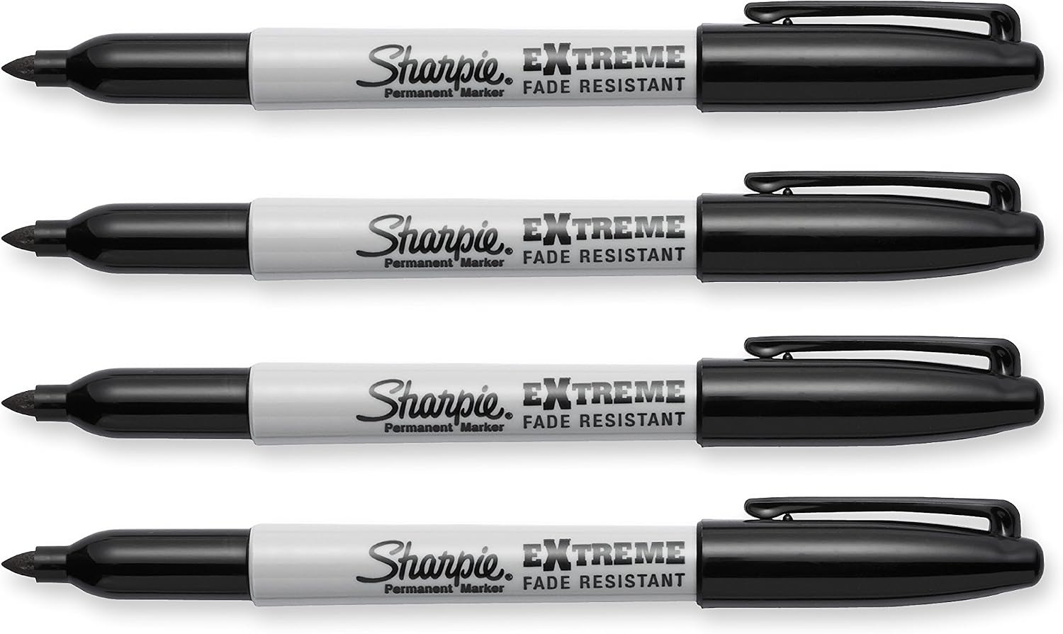 image:imageSharpie Extreme Permanent Markers Fine Point Black 4 Count Fade Resistant Against Both Wet and Dry Outdoor Elements