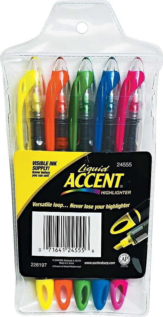 image:imageSharpie Liquid Highlighters Chisel Tip 5 Count Office Classroom Desk School Supplies1 Count Pack of 5