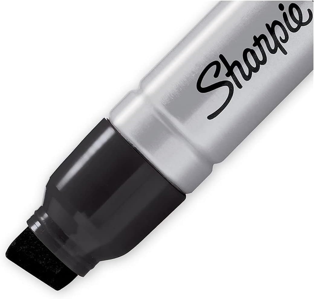 image:imageSharpie Magnum Permanent Markers Oversized Chisel Tip Black 12 Count Office Home Teacher Supplies Great for Poster BoardsBlack