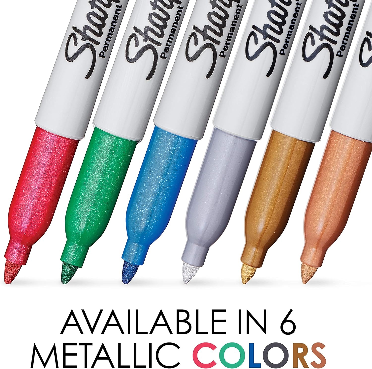 image:imageSharpie Metallic Permanent Markers Fine Point Metallic Silver 36 Count36 Count Pack of 6
