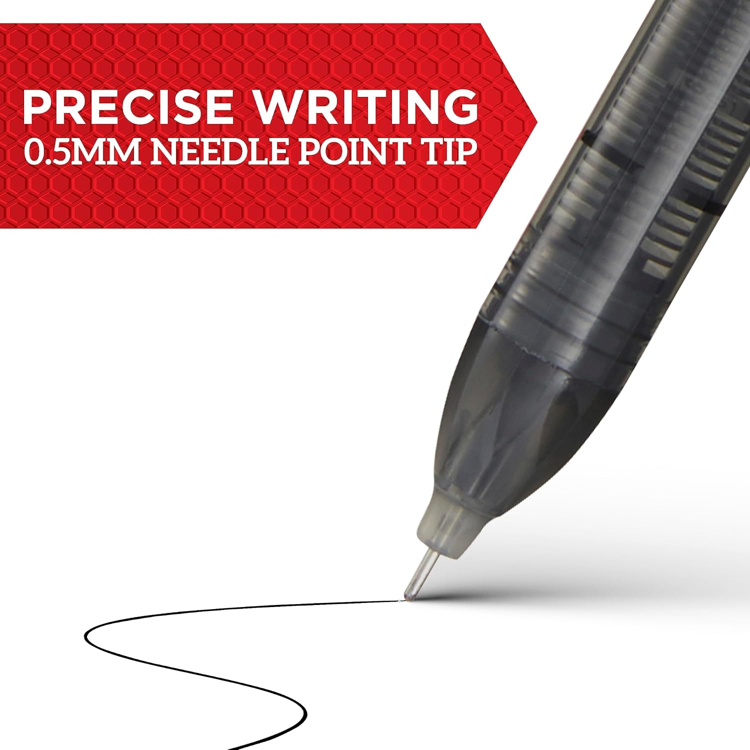 image:imageSharpie Needle Point Rollerball Pens 05mm Black Ink Pens Bullet Journal Supplies Smooth Writing Pens for Stationary School amp Office 12Pack