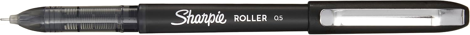 image:imageSharpie Needle Point Rollerball Pens 05mm Black Ink Pens Bullet Journal Supplies Smooth Writing Pens for Stationary School amp Office 12Pack