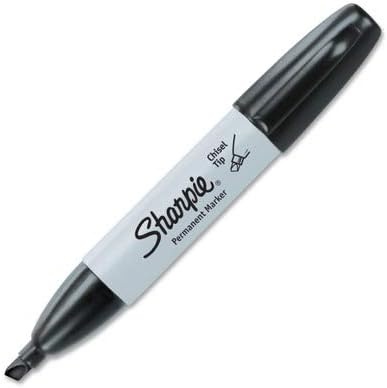 image:imageSharpie Permanent Markers Chisel Tip Black 12 Count Home School Office Supplies