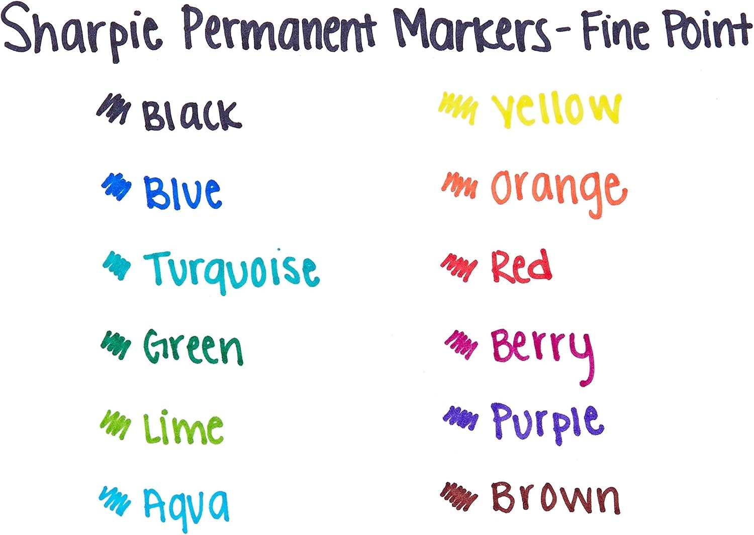 image:imageSharpie Permanent Markers Fine Point Blue 12 Count