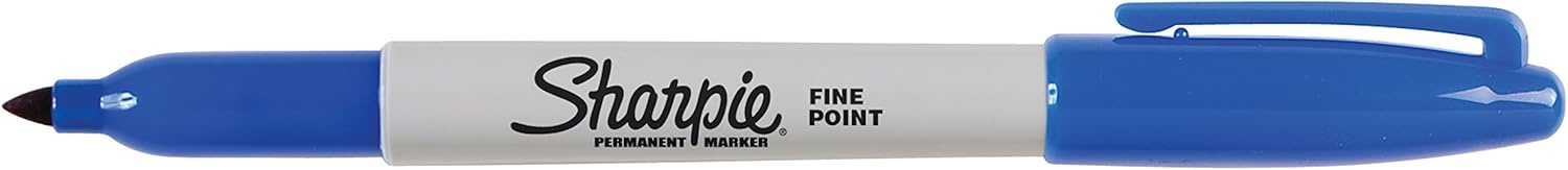 image:imageSharpie Permanent Markers Fine Point Blue 12 Count