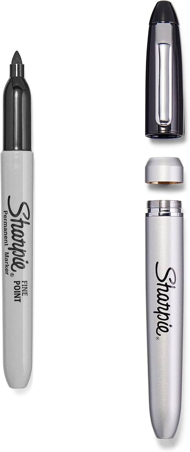 image:imageSharpie Permanent Markers Fine Tip Black 5 Count Quick Drying Fade Resistant6 Count Pack of 1