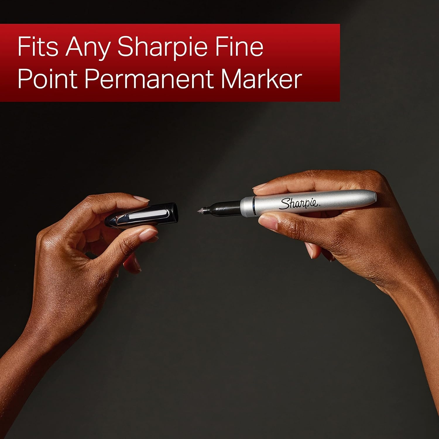 image:imageSharpie Permanent Markers Fine Tip Black 5 Count Quick Drying Fade Resistant6 Count Pack of 1