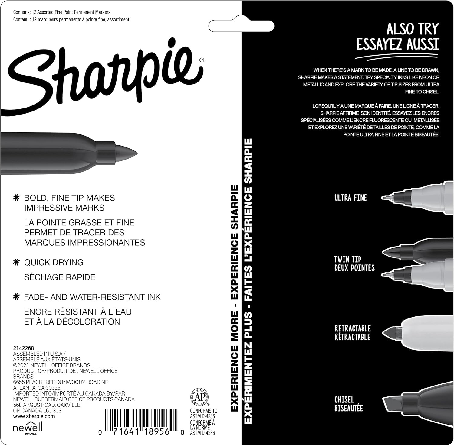image:imageSharpie Permanent Markers Mystic Gems Special Edition Fine Point Assorted Colors 12 Count  School Office Desk Teacher Supplies