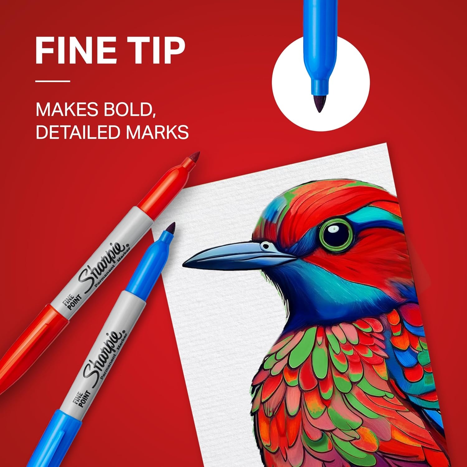 image:imageSharpie Permanent Markers Variety Pack Includes Chisel Fine and UltraFine Tips Black 6 Count Poster Office School SuppliesAssorted USA