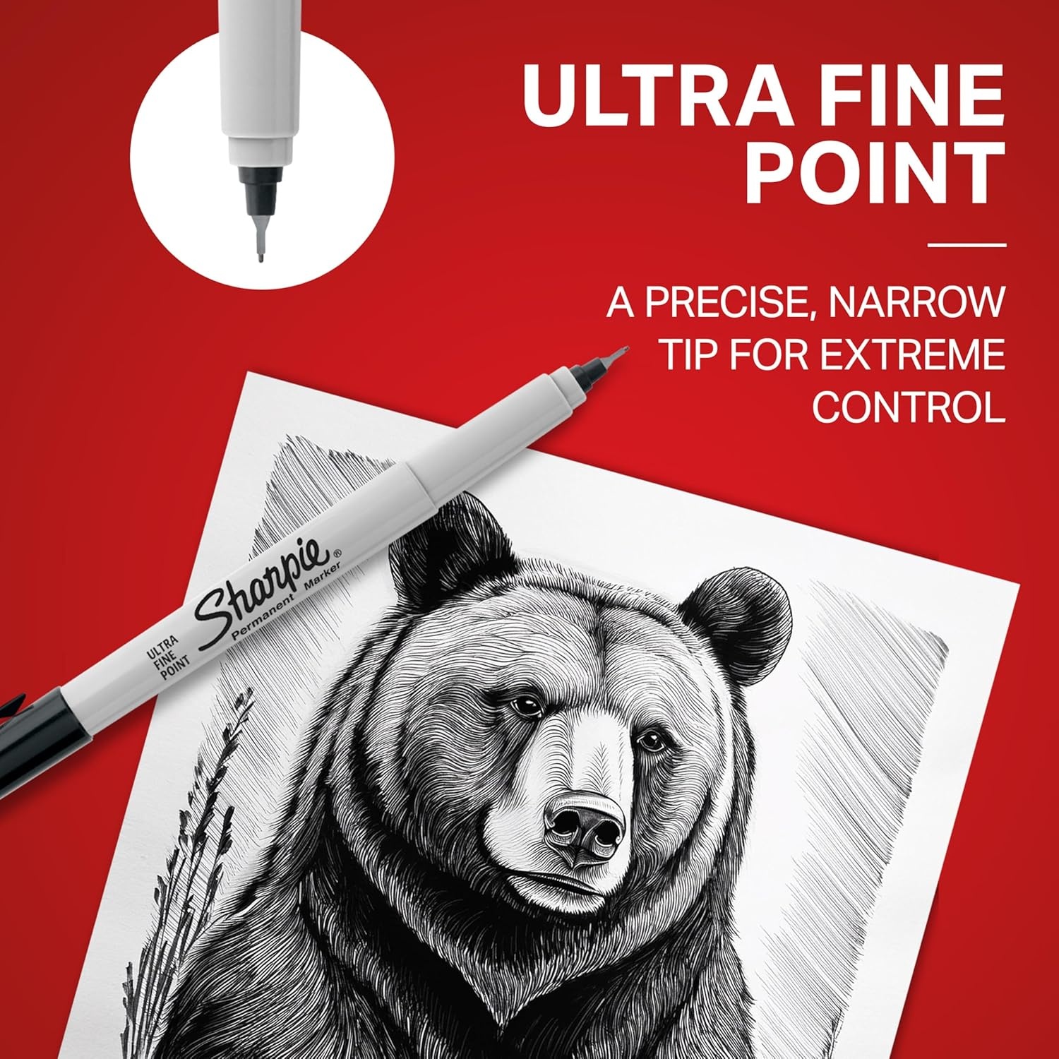image:imageSharpie Permanent Markers Variety Pack Includes Chisel Fine and UltraFine Tips Black 6 Count Poster Office School SuppliesAssorted USA
