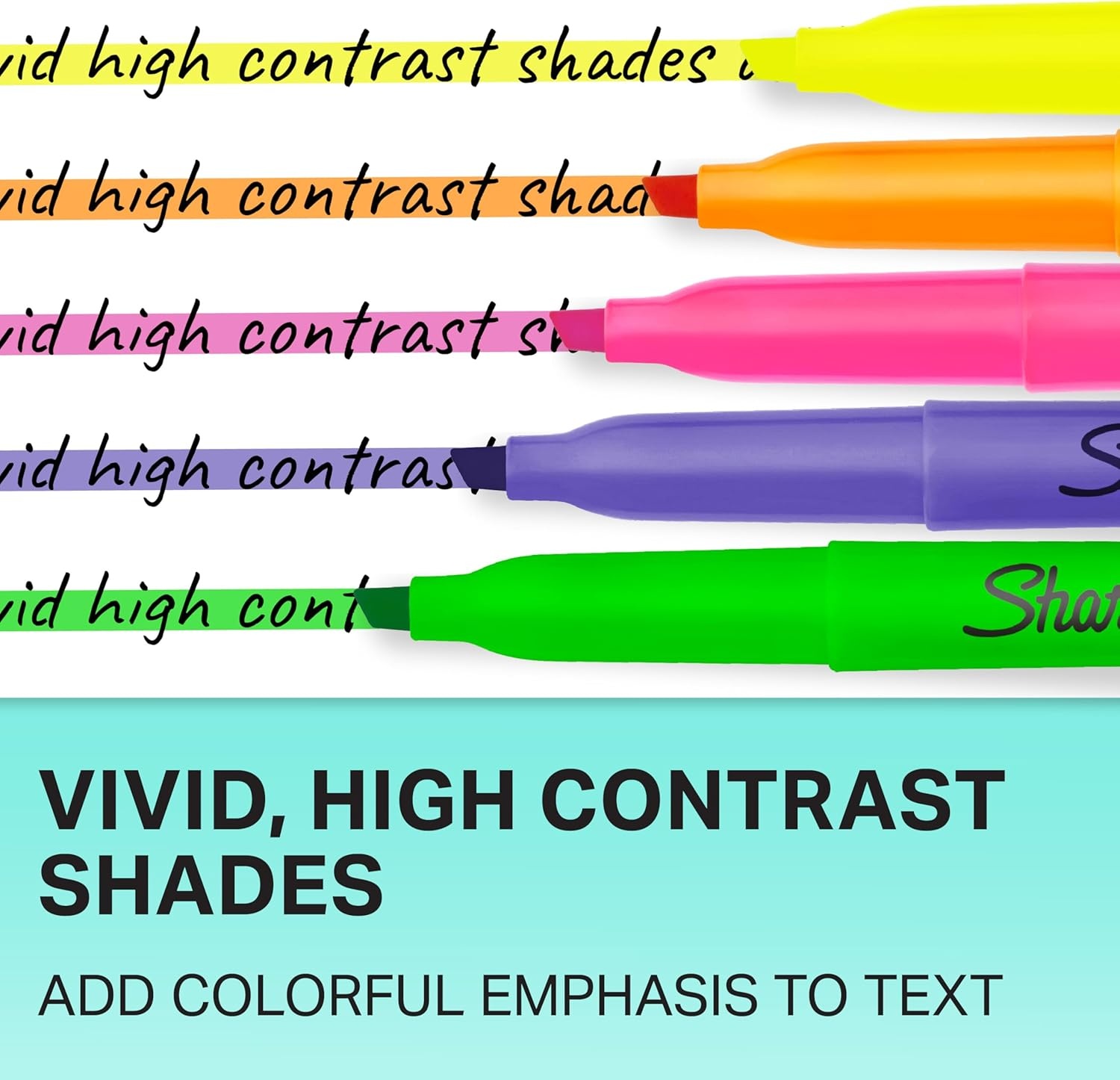 image:imageSharpie Pocket Highlighters Chisel Tip Assorted Colors 24 Count Back to School Office Teacher Supplies