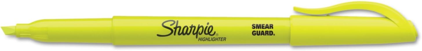 image:imageSharpie Pocket Highlighters Chisel Tip Fluorescent Yellow 36 Count Office Supplies Bible Study Classroom Essentials