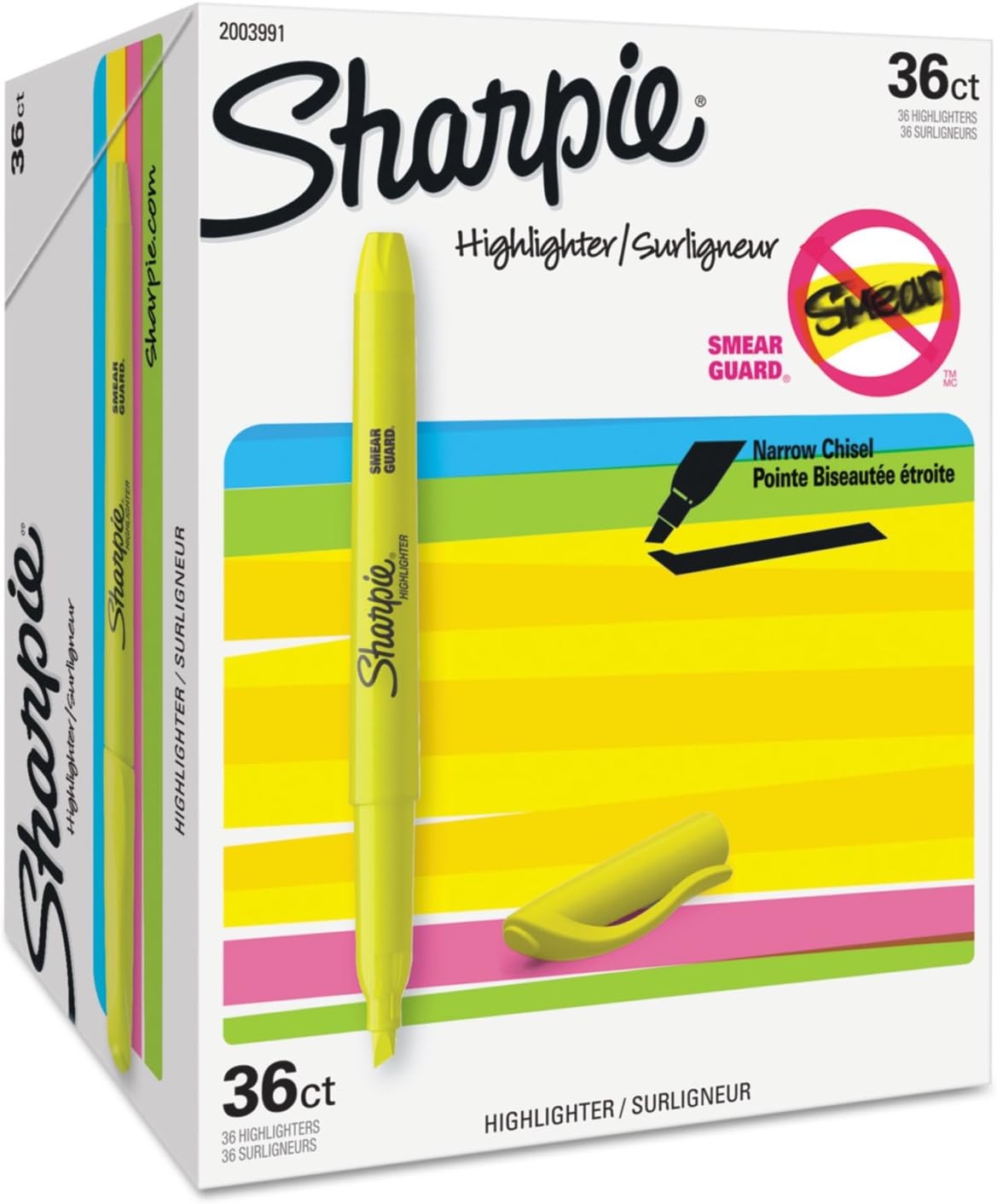 image:imageSharpie Pocket Highlighters Chisel Tip Fluorescent Yellow 36 Count Office Supplies Bible Study Classroom Essentials