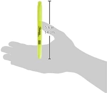 image:imageSharpie Pocket Style Highlighters Chisel Tip Fluorescent Yellow Box of 1212 Count