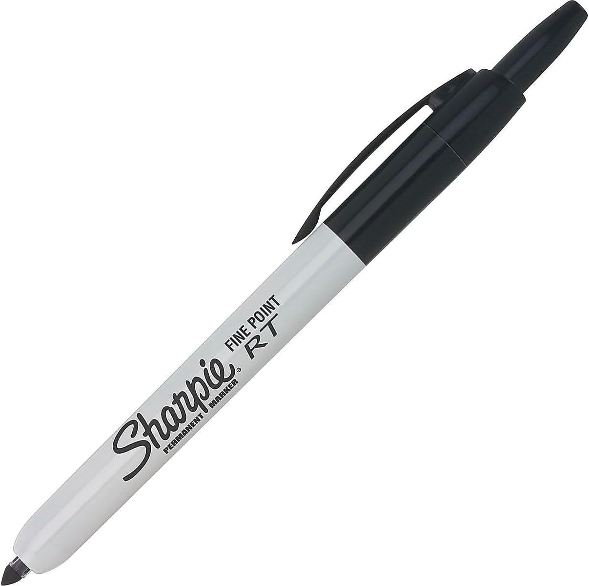 image:imageSharpie Retractable Permanent Markers Fine Tip Black 12 Count Desk Classroom Office Supplies12 Count Black