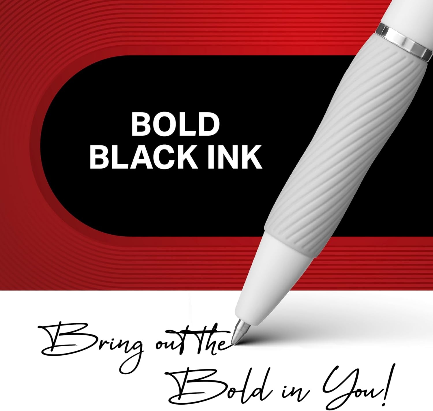 image:imageSharpie SGel Black Gel Pens Medium Point 07mm Back to School and Teacher Supplies Black Ink Pens for Journaling amp Drawing 4Pack
