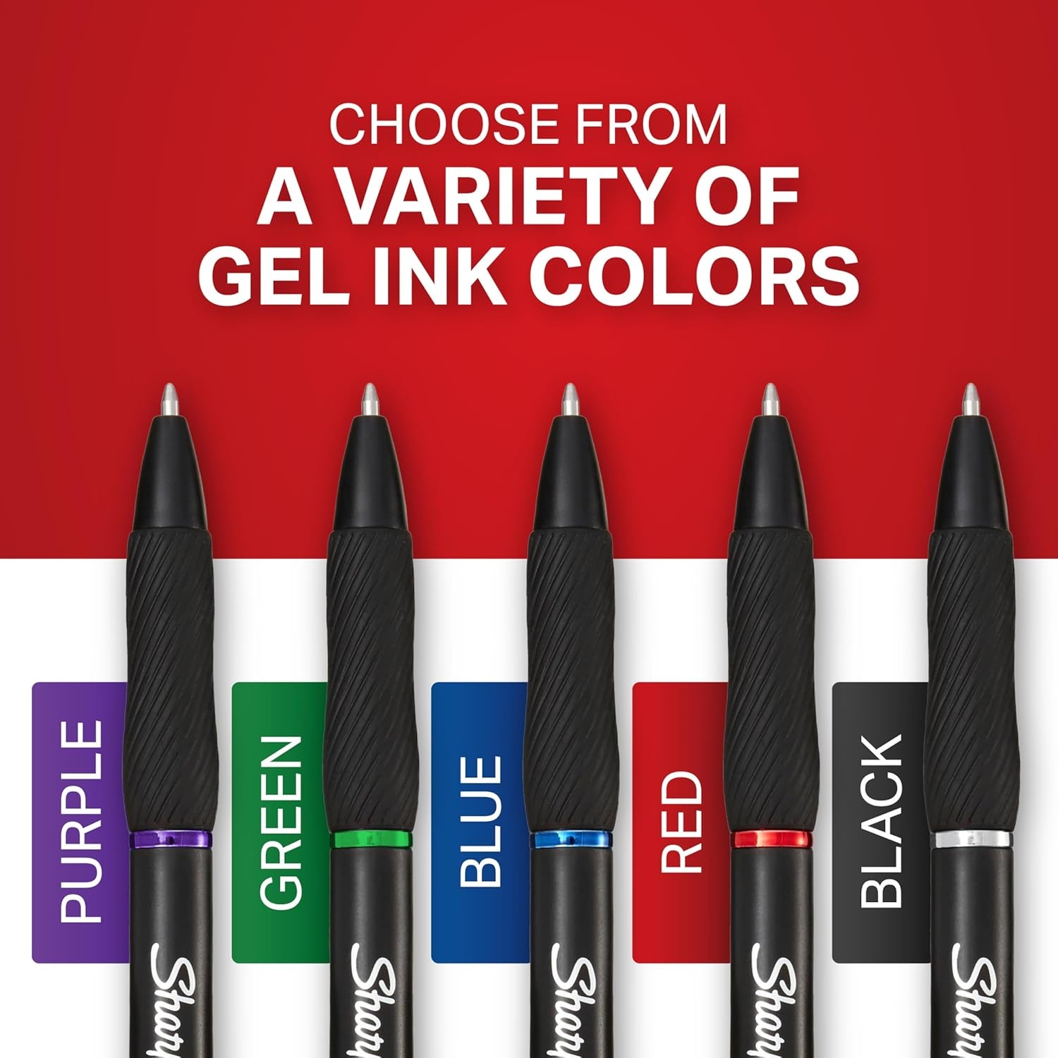 image:imageSharpie SGel Pens Medium Point 07mm Black Ink 4 Count Ideal for Writing Journaling Drawing Coloring NoteTaking College Supplies4 Count
