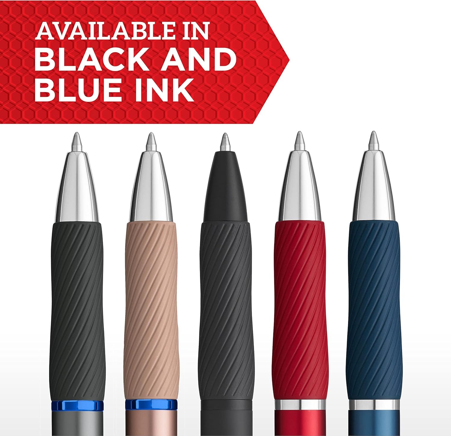 image:imageSharpie SGel Pens Sleek Metal Barrel Gunmetal Medium Point 07mm Black Gel Ink 4 Count