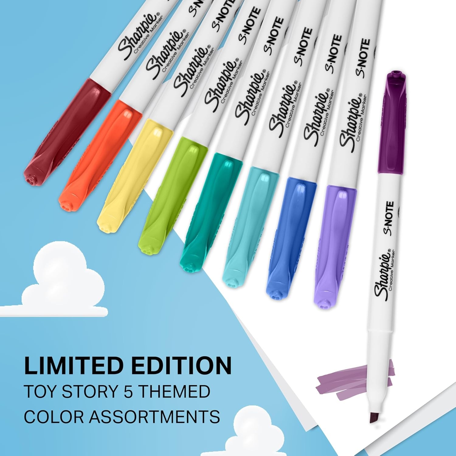 image:imageSharpie SNote Creative Highlighters Toy Story 5 Packaging Chisel Tip Assorted 24 Count24 Count Toy Story