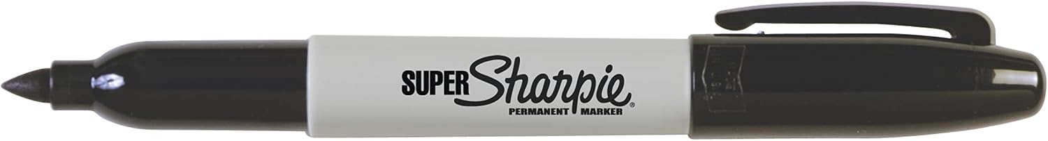 image:imageSharpie Super Permanent Markers Fine Point Black 12 Count Quick Drying For Classroom Poster Boards Office Home Teacher SuppliesMarker