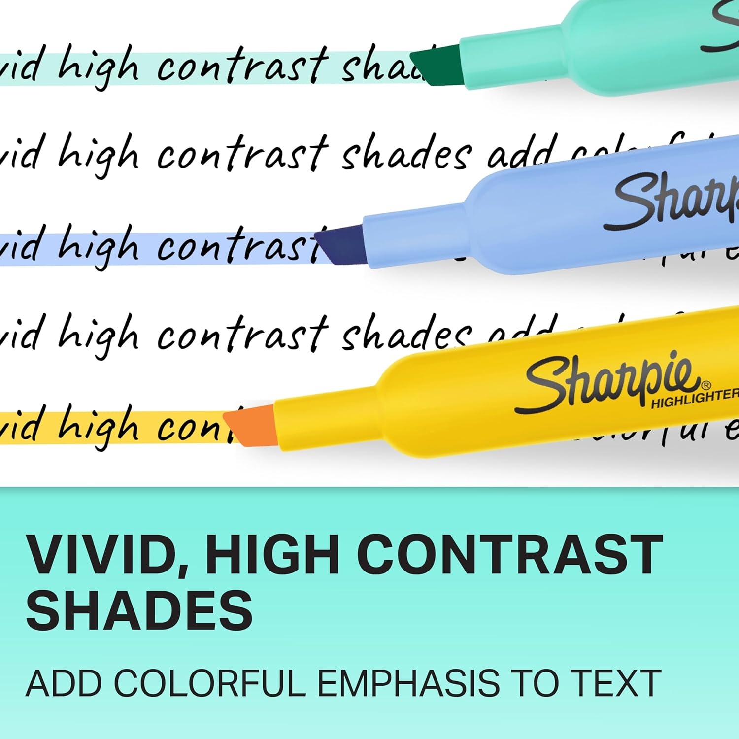 image:imageSharpie Tank Highlighters Chisel Tip Yellow Highlighters Essential Office amp School Supplies Teacher Must Haves QuickDrying SmearResistant Bulk 36PackAssorted