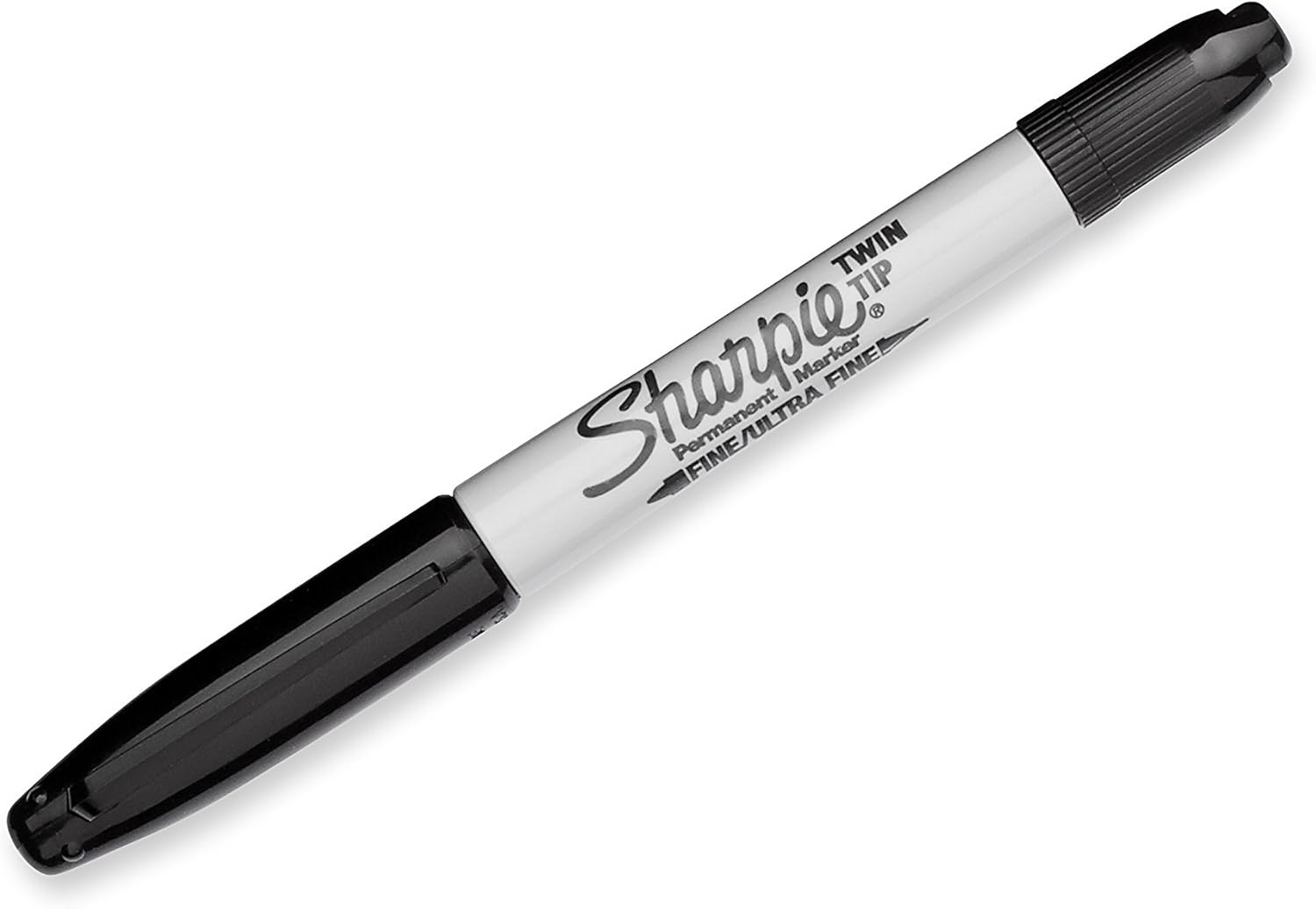 image:imageSharpie Twin Tip Permanent Markers Fine and Ultra Fine Black 12 CountBlack