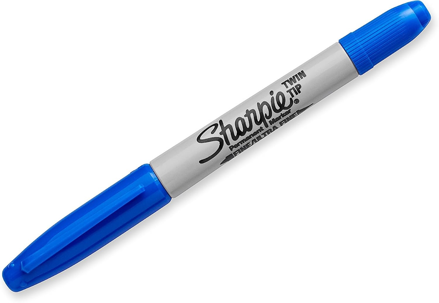 image:imageSharpie Twin Tip Permanent Markers Fine and Ultra Fine Black 12 CountBlue