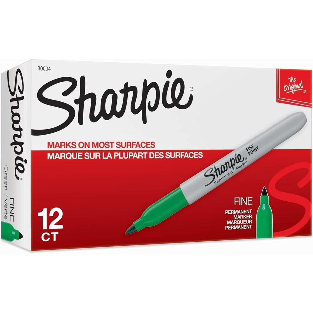 image:imageSharpie Permanent Markers Fine Point Green 12 Count
