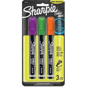 Sharpie Chalk Markers, Wet Erase Markers, Assorted Colors, 5 Count(3 Count Assorted)