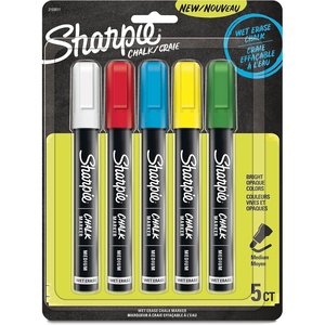 Sharpie Chalk Markers, Wet Erase Markers, Assorted Colors, 5 Count(5 Count Assorted)