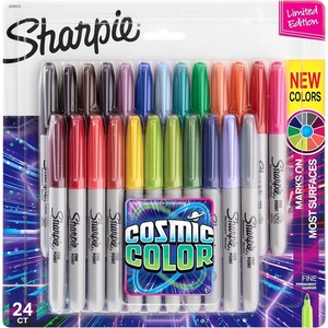 Sharpie Color Burst Permanent Markers, Fine Point, Assorted, 24 Pack (1949557)(Cosmic Color)