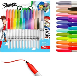 Sharpie Color Burst Permanent Markers, Fine Point, Assorted, 24 Pack (1949557)(Toy Story)