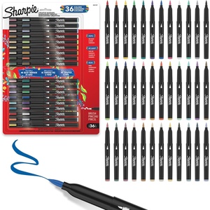 Sharpie Creative Markers Variety Pack, Water-Based Acrylic Paint Markers, Brush Tip, Assorted, 36 Count