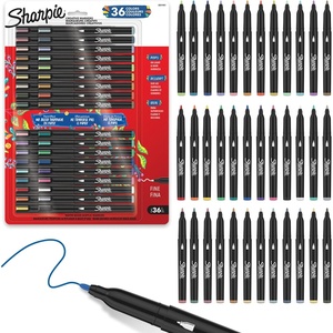 Sharpie Creative Markers Variety Pack, Water-Based Acrylic Paint Markers, Fine Tip, Assorted, 36 Count