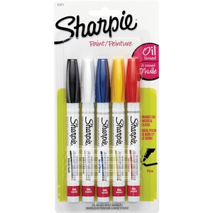 Sharpie Oil-Based Paint Markers, Fine Point, 5 Count – Great for Rock Painting(Fine Tip Assorted)