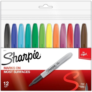 Sharpie Permanent Markers, Fine Point, Assorted Colors, 12 Count – School, Office, Arts & Crafts, Desk Supplies(Assorted Classic)