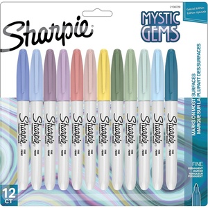 Sharpie Permanent Markers, Mystic Gems Special Edition, Fine Point, Assorted Colors, 12 Count – School, Office, Desk, Teacher Supplies