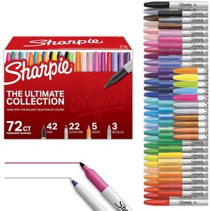 Sharpie Permanent Markers, Ultimate Collection, Ultra Fine And Fine Tip Markers, Assorted Colors, 72 Count – Classroom, Teacher Supplies, Arts & Crafts, Bulk Marker Set(72 Count)