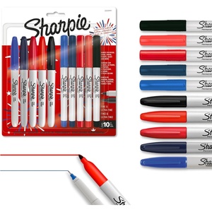 Sharpie Permanent Markers Variety Pack, Includes Chisel, Fine, and Ultra-Fine Tips, Black, 6 Count – Poster, Office, School Supplies(Assorted USA)