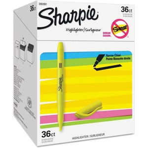 Sharpie Pocket Highlighters, Chisel Tip, Fluorescent Yellow, 36 Count – Office Supplies, Bible Study, Classroom Essentials