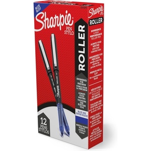 Sharpie Rollerball Pens, Needle Point Tip (0.5mm), Blue Ink, 12 Count – Engineered for Precision